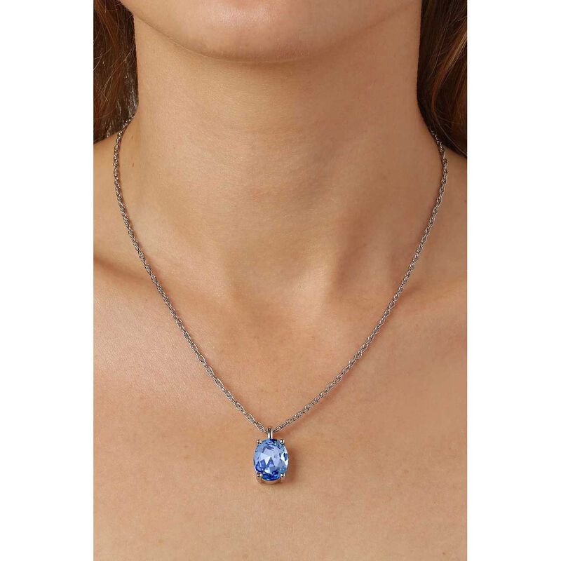 Dyrberg Kern Barga Necklace Silver Light Blue image number 1